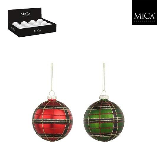 Kroglica Za Božično Jelko Karo - Moderno (8cm) - Mömax