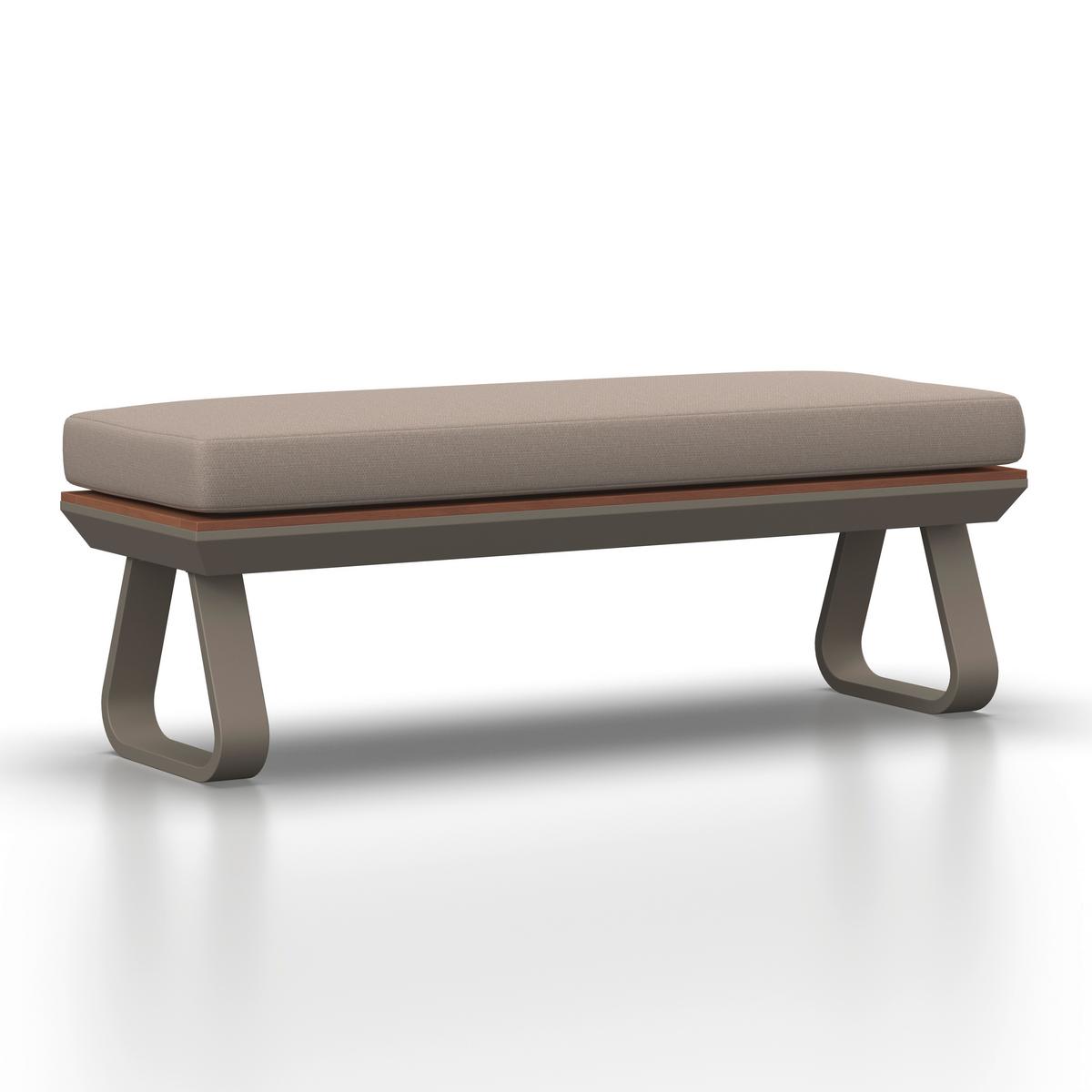 Dining-Loungeset Emma Creme Outdoorstoff/Polywood+Abd. - Creme/Hellgrau, MODERN, Kunststoff/Textil (248/318/72cm) - Bessagi Garden