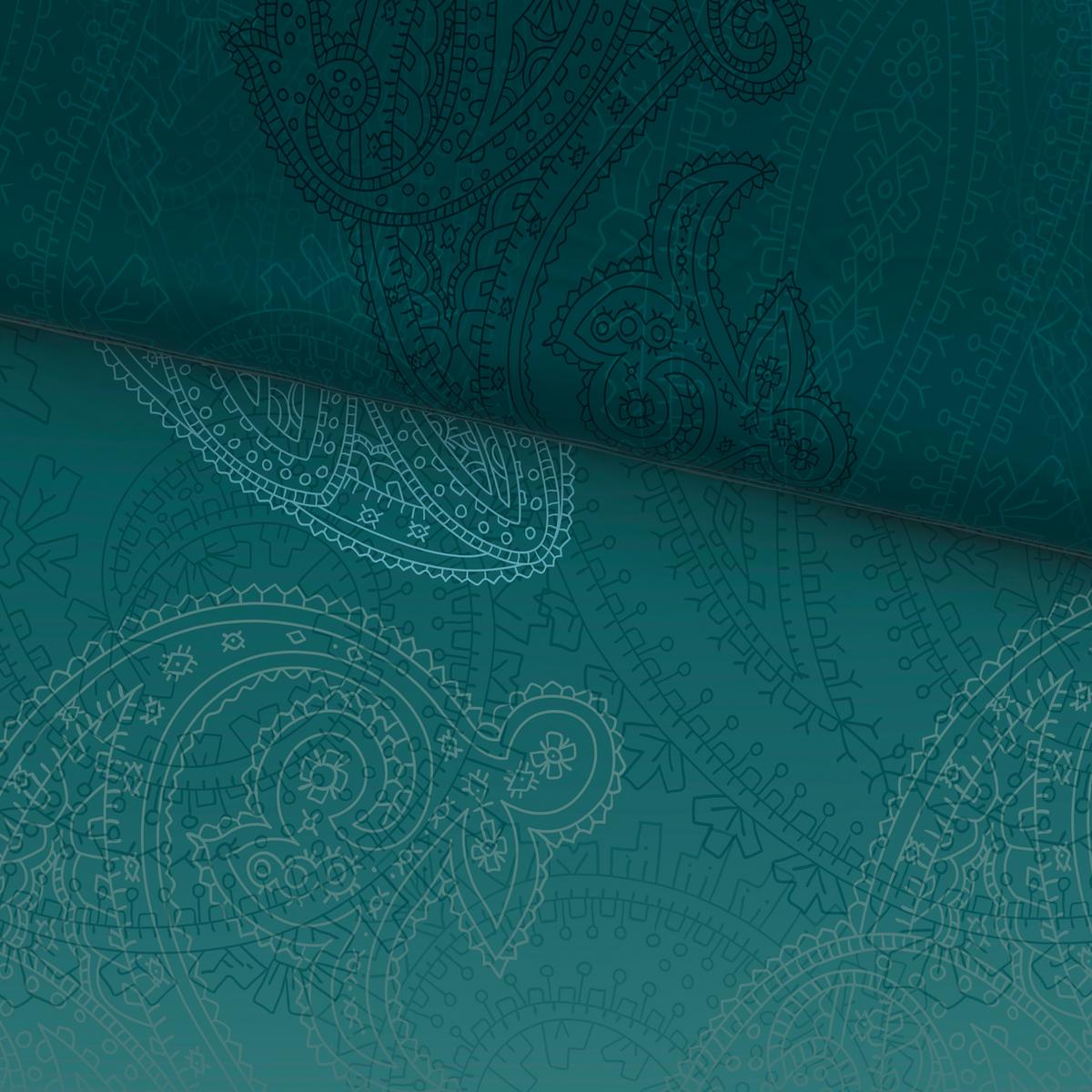 POŚCIEL FEATHER - petrol, tkanina (135/200cm) - Novel