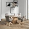MATBORD KIANO - cremefärgad/naturfärgad, Modern, trämaterial/trä (130/75cm) - Bessagi Home