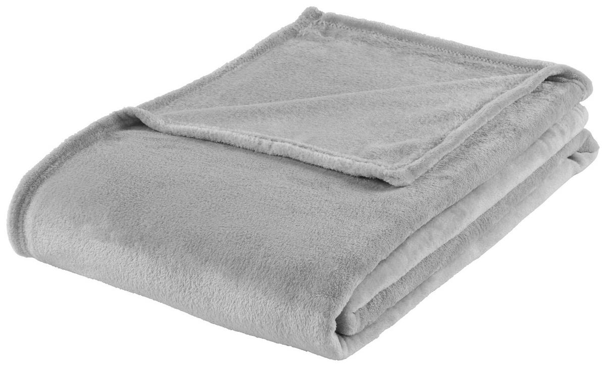 Kuscheldecke Andi XXL in Silberfarben ca. 220x240cm - Silberfarben, KONVENTIONELL, Textil (220/240cm) - Modern Living