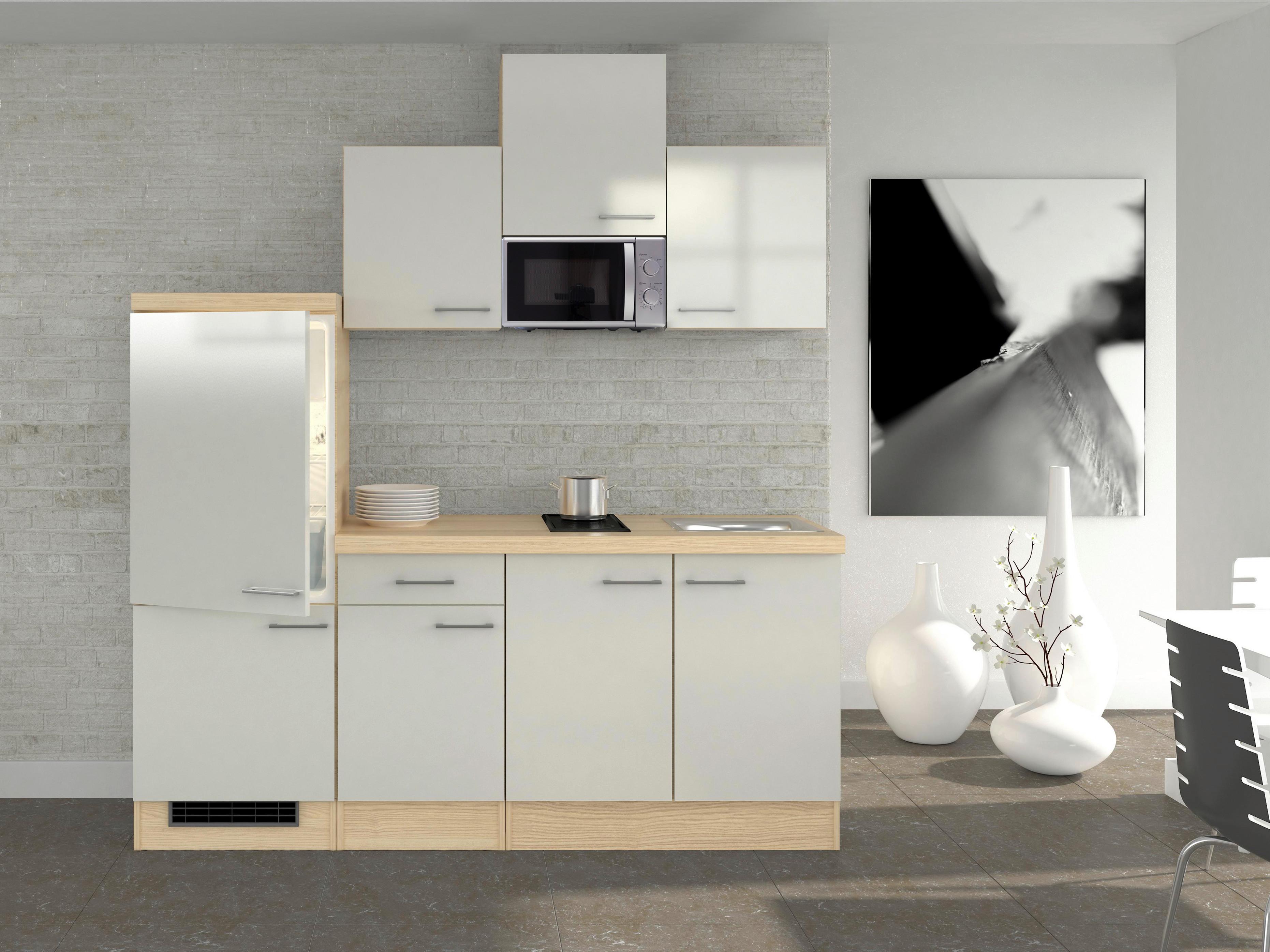 Kuhinjski Blok Abaco 210-1602-002 - sedef/boje bagrema, Modern, drvni materijal/metal (210cm) - MID.YOU
