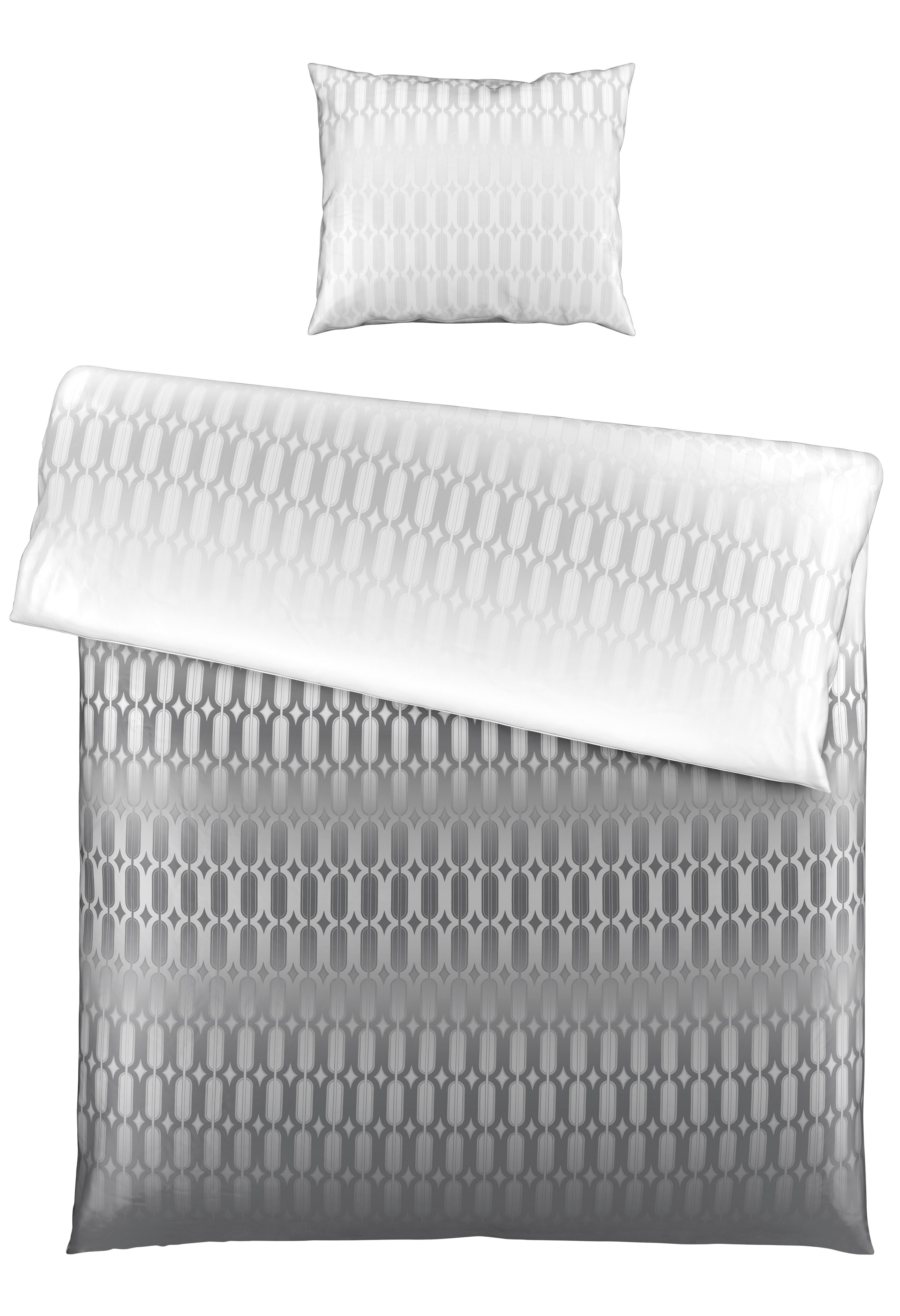 Bettwäsche Picol ca. 160x210cm - Silberfarben/Grau, Modern, Textil (160/210cm) - Premium Living