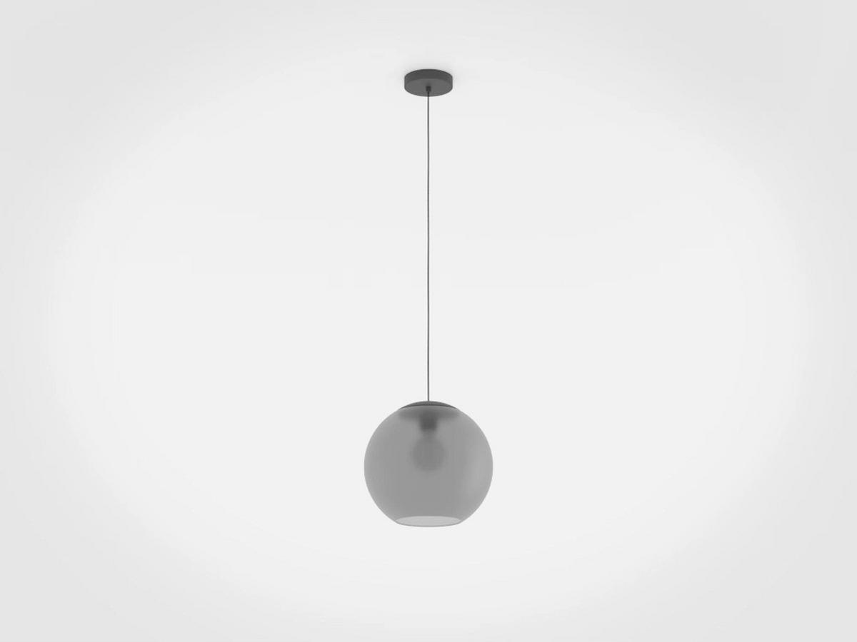 LAMPA WISZĄCA 390212* ARANGONA - czarny/szary, Design, metal/szkło (30/150cm) - Eglo