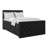 Boxspring Krevet Elio - bež/crna, Romantično / ladanjski, tekstil/plastika (140/200cm) - Modern Living