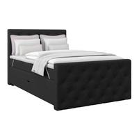Boxspring Krevet Elio - bež/crna, Romantično / ladanjski, tekstil/plastika (140/200cm) - Modern Living