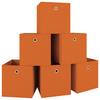 Set Zložljivih Zabojev Boxas, Oranžna, 6 Kos - oranžna, Basics, umetna masa (27/28/27cm) - MID.YOU