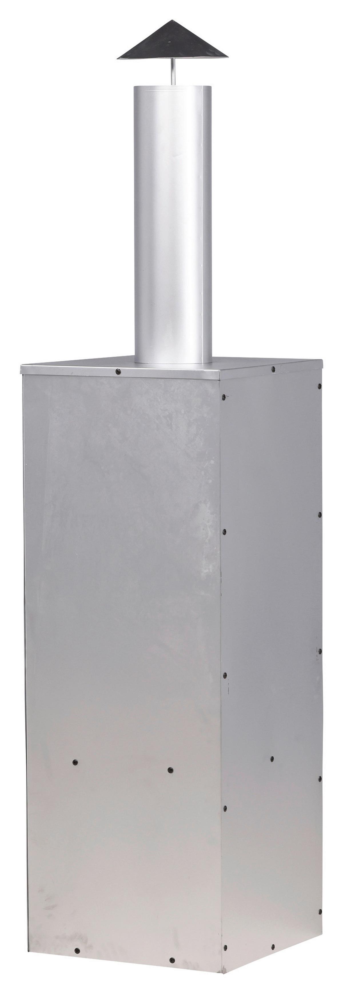 Feuerstelle Makarima ca. 45x199x45 cm Silber - Silberfarben, KONVENTIONELL, Metall (45/199/45cm) - Gardenson