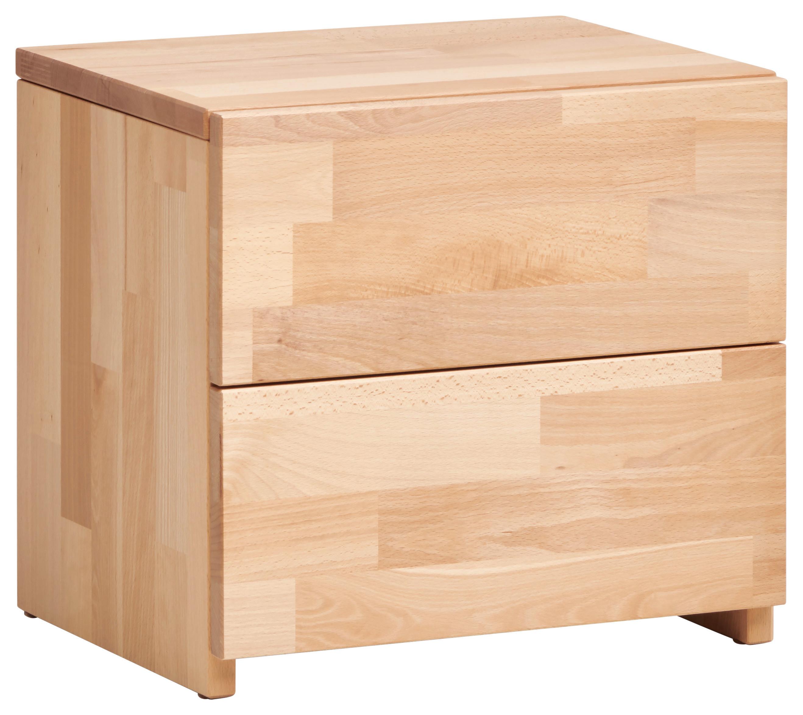 SZAFKA NOCNA PETER 2 - buk twardzielowy, Natur, drewno (40/37/33cm) - MID.YOU