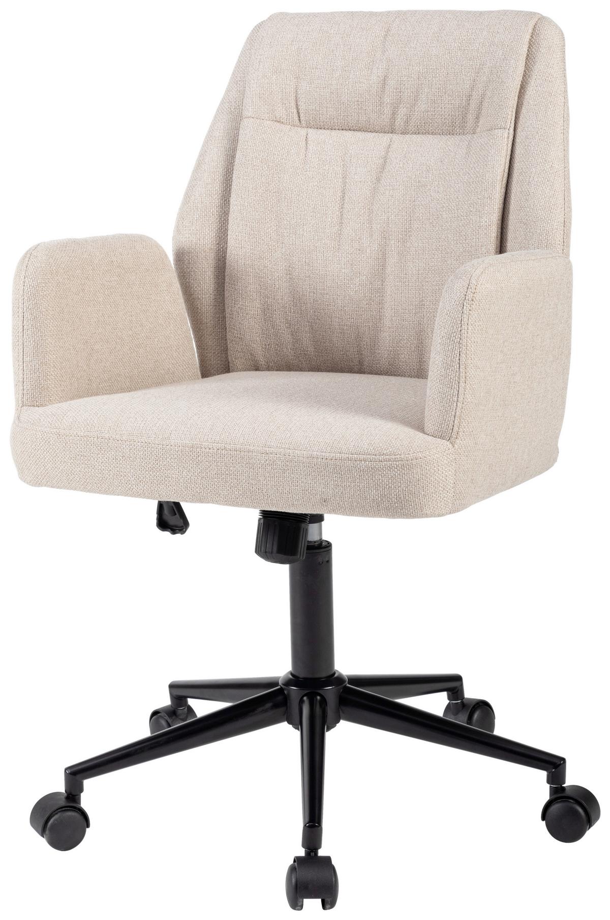 Uredska Stolica Amara - crna/krem, Lifestyle, metal/tekstil (59/85-93/60cm) - Modern Living