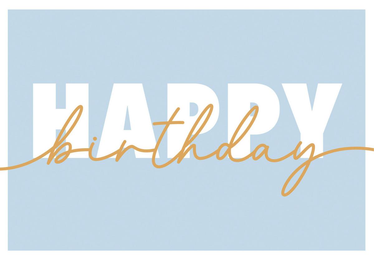 Glückwunschkarte Edelschwarz Multicolor - Basics, Papier (18/13cm)