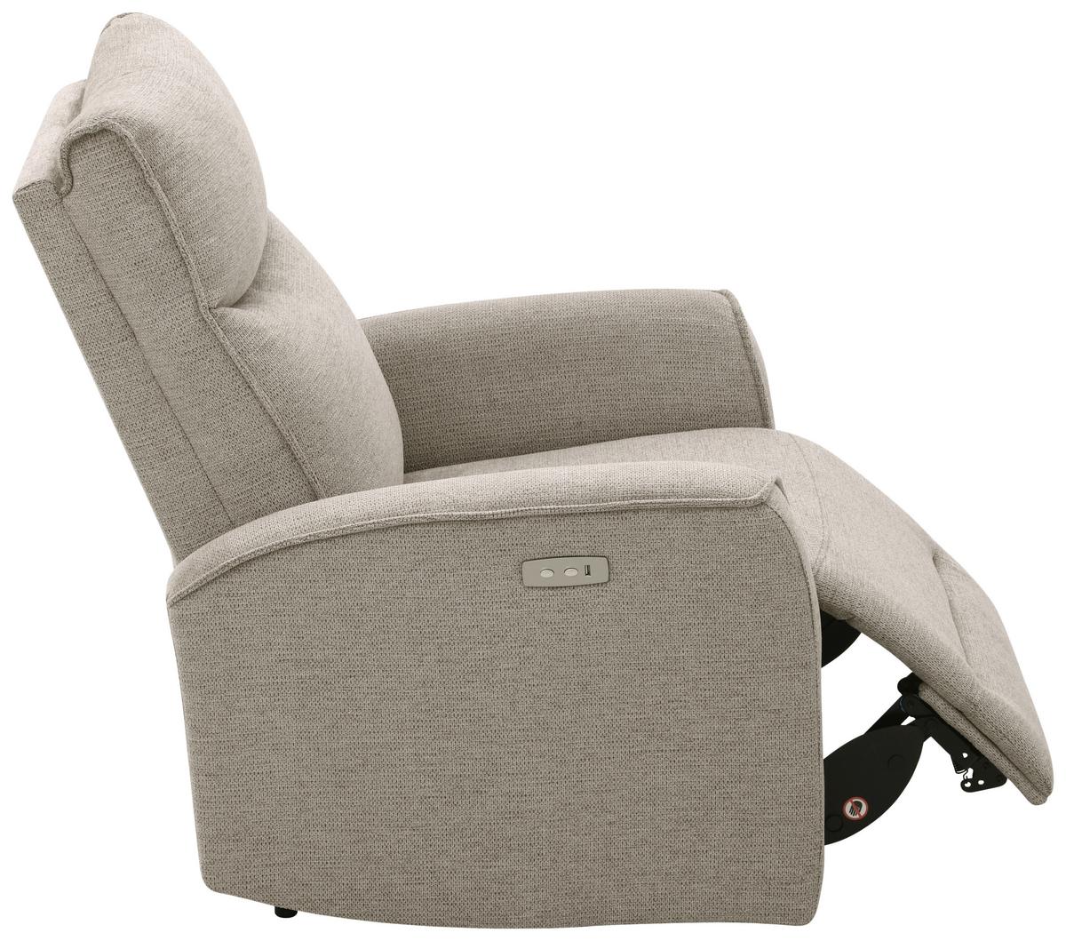 Tv Fotelj Leon, Svetlo Rjava, Relaks Funkcija - svetlo rjava/črna, Basics, kovina/umetna masa (80/102/96cm) - Ondega