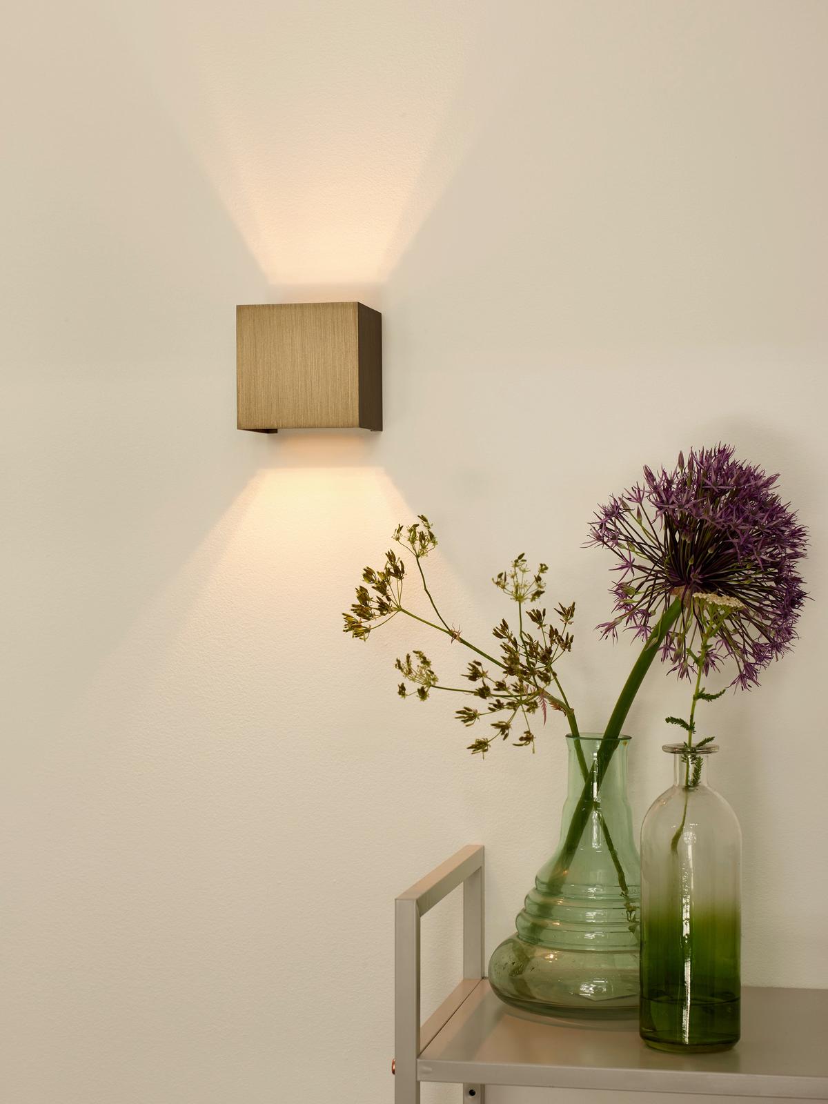 Led-wandleuchte 09217/04/97 Xio - Cappuccino, Design, Metall (9.7/9.7/9.7cm) - Lucide