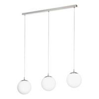 LAMPA ZWIESZANA 900395 RONDO - biały/kolor niklowy, Konventionell, metal/szkło (96/20/110cm) - Eglo