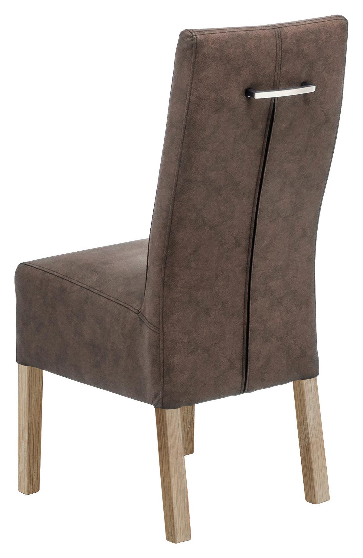 KRZESŁO FABIUS - brązowy/kolor dębu sonoma, Konventionell, tkanina/drewno (44/103/63cm) - Carryhome