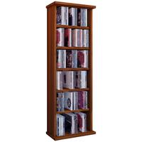 CD-Regal Vostan in Nussbaumfarbe, B: 31 cm - Nussbaumfarben, KONVENTIONELL, Holzwerkstoff (31/92/18cm) - MID.YOU