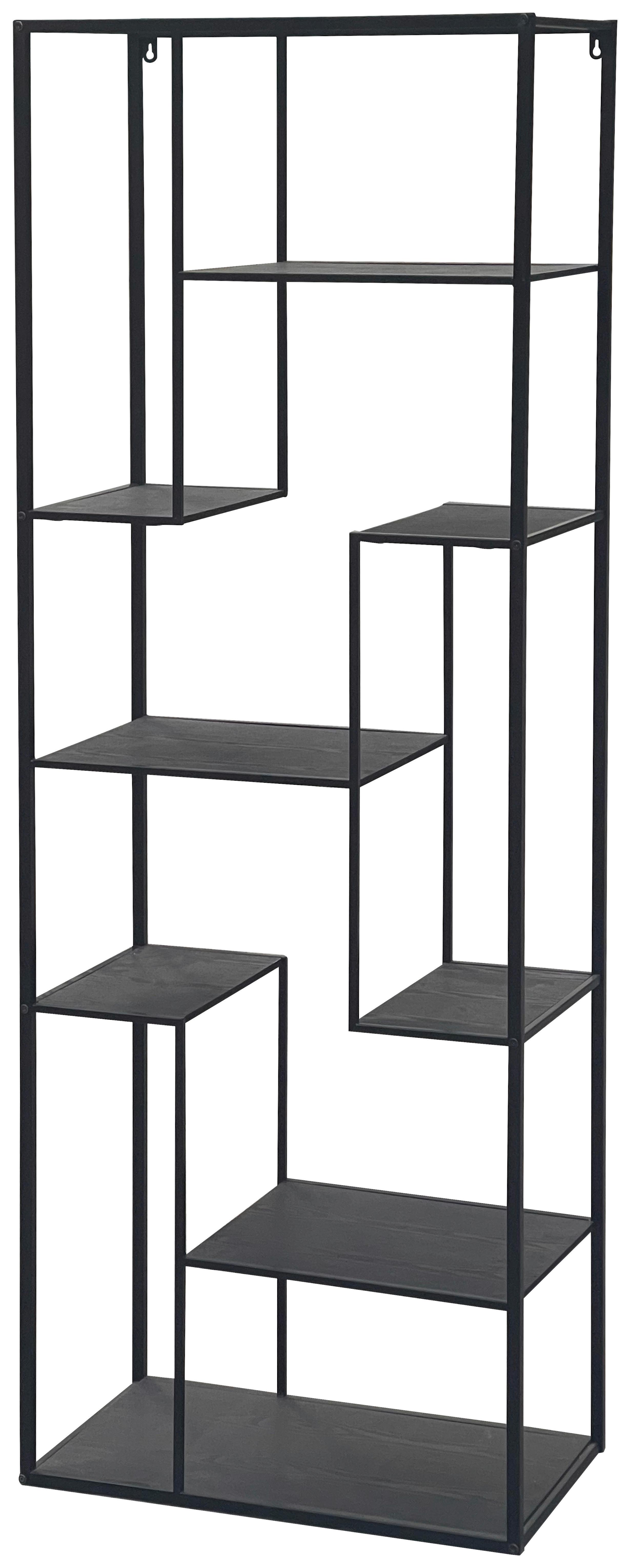 Álló Polc Matea - fekete, Modern, faalapú anyag/fa (60/170/33cm) - Mömax