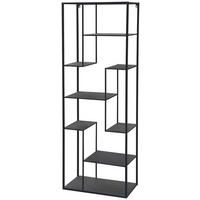 Etajeră MATEA II - negru, Modern, lemn/metal (60/170/33cm) - Modern Living