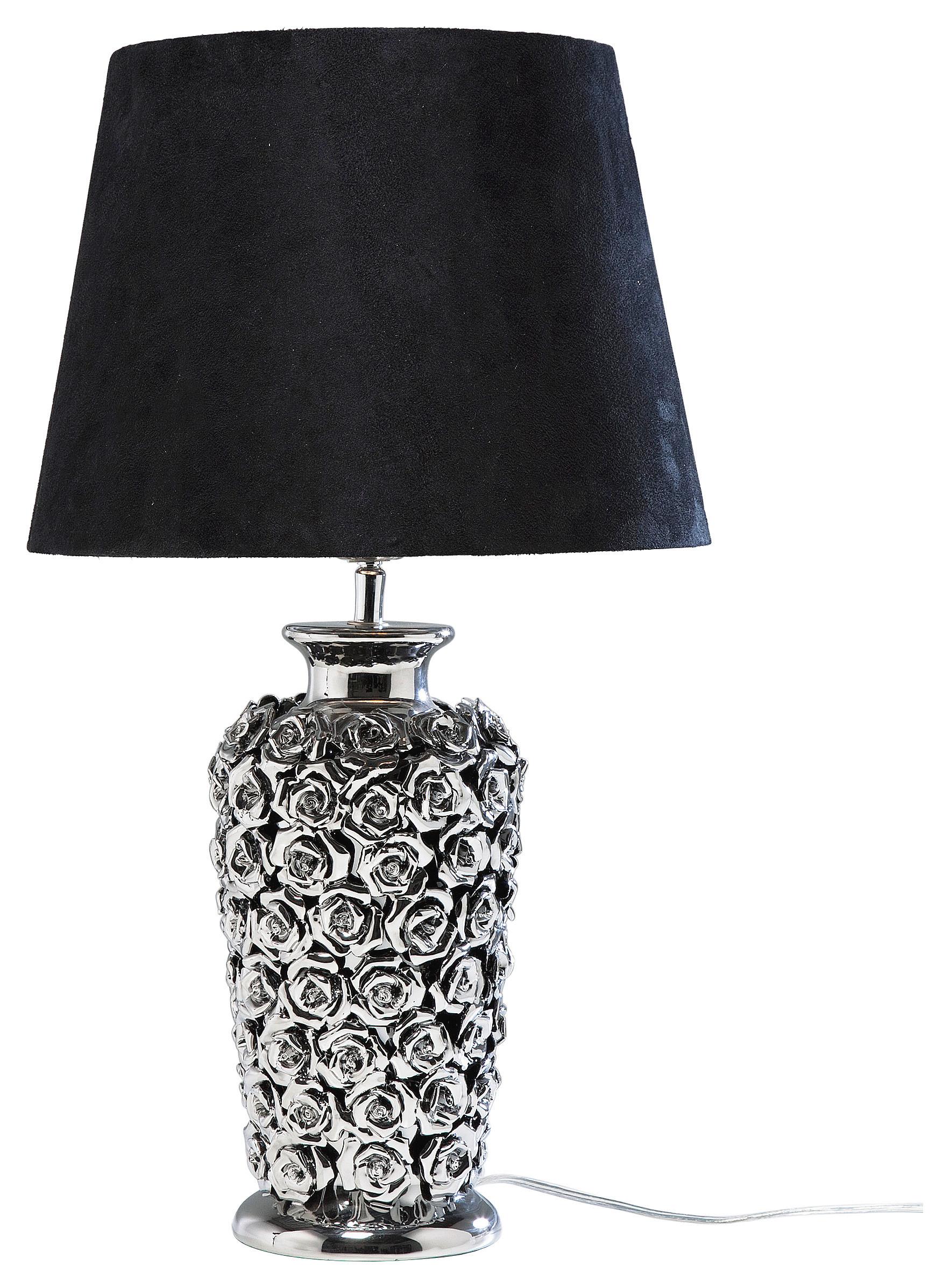 LAMPA STOŁOWA ROSE MULTI KARE DESIGN - czarny/kolor chromowy, Design, tworzywo sztuczne/ceramika (33/56/33cm) - Kare-Design