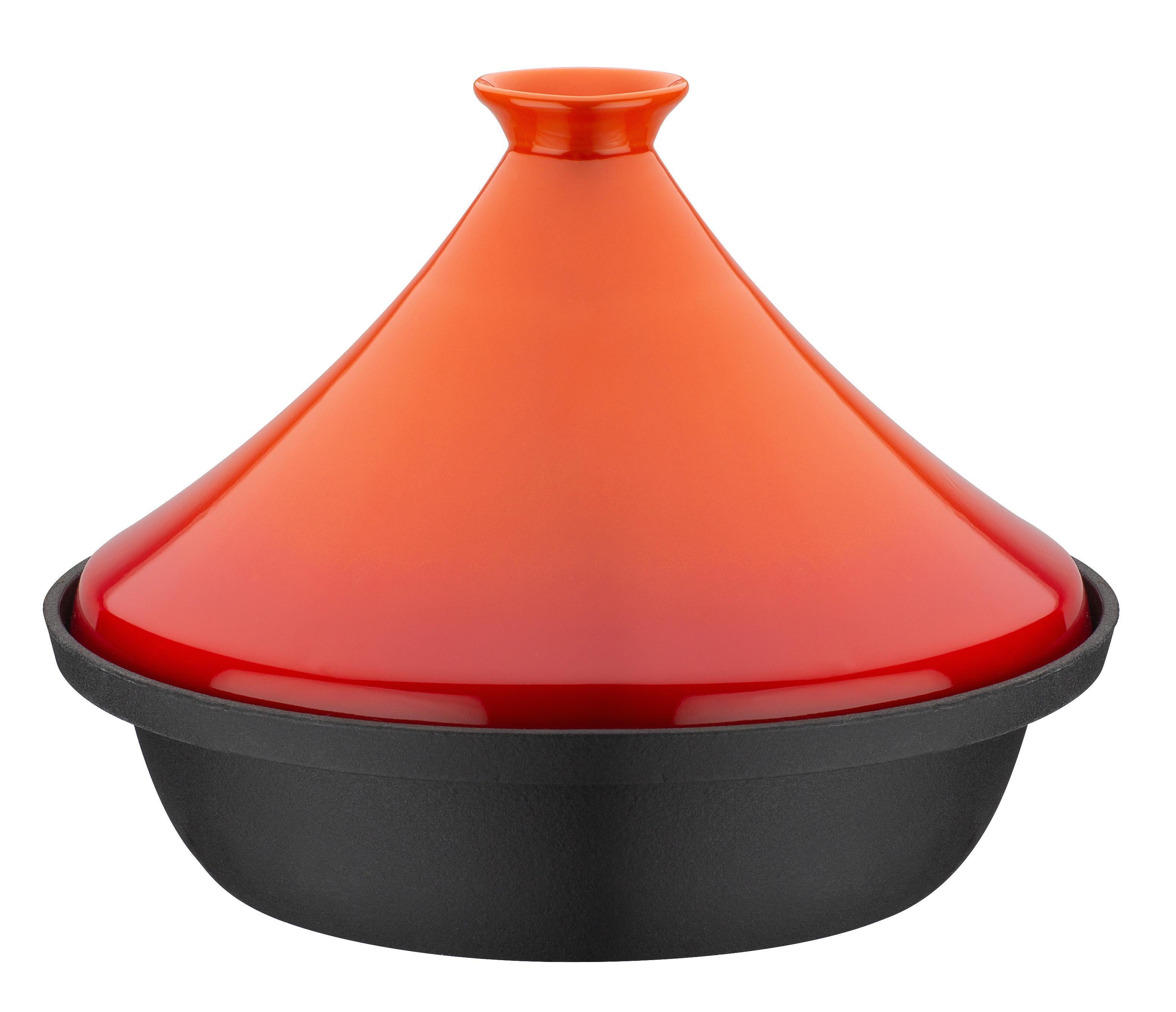Lonec Za Dušenje Tajine Orange - črna/oranžna, Basics, kovina/keramika (30cm) - GSW