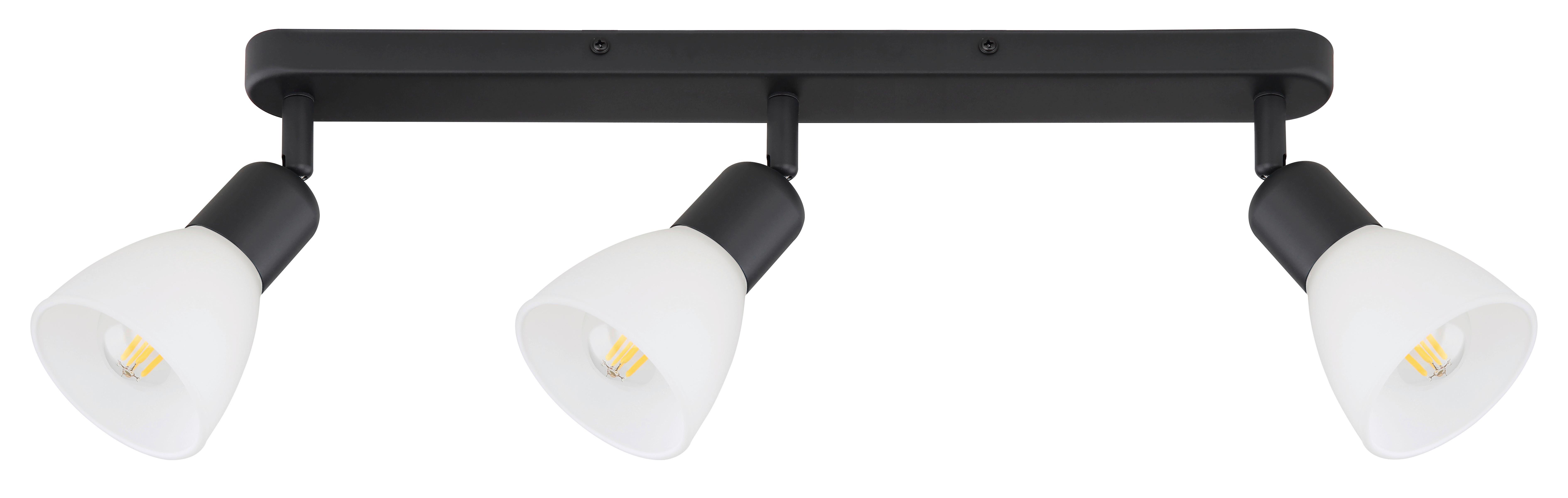 Strahler Lp-877/3w Bk Malta - Schwarz, Konventionell, Glas (65/9,5/4cm)