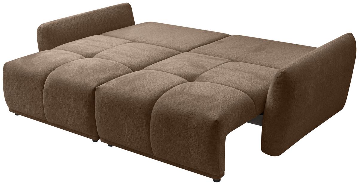 CANAPEA EXTENSIBILĂ ALIA - grej/maro, Modern, textil (254/74-94/119cm) - Premium Living