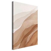 Slika Na Platnu Falling Fog - krem barve/bež, Basics, tekstil/les (80/120/1,2cm) - artgeist