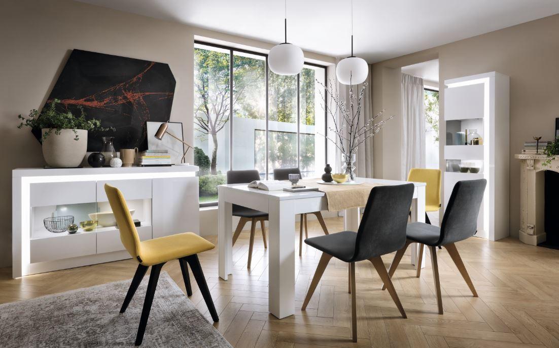 Vitrina Lyon - crna, Trend, staklo/drvni materijal (59,7/198/42cm) - Modern Living