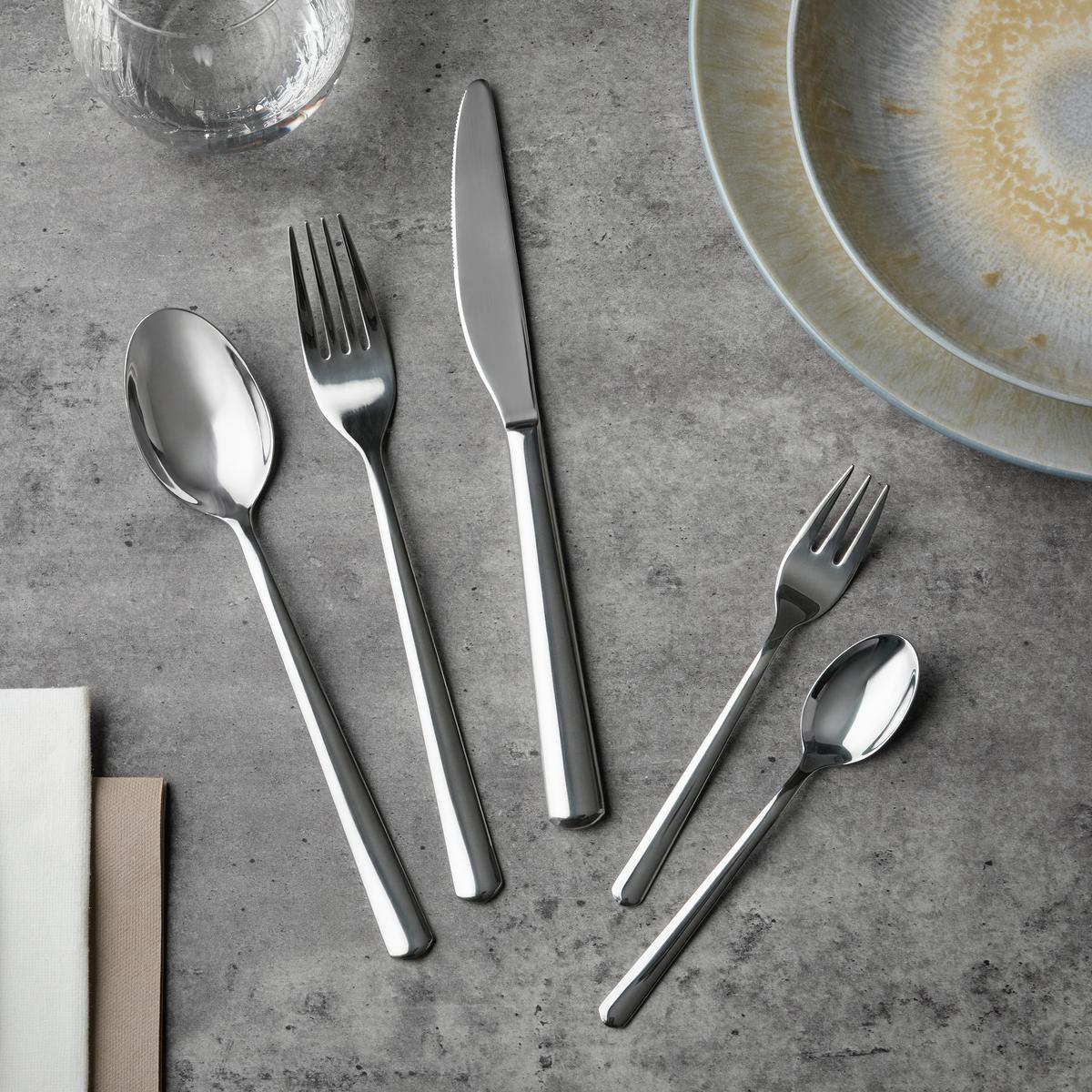 Besteckset Picard Edelstahlfarben, 20-teilig - Edelstahlfarben, KONVENTIONELL, Metall - Mömax