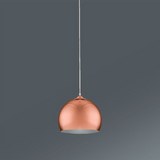 Függőlámpa Konrad - Rézvörös, modern, Műanyag/Fém (30/30/150cm) - Mömax modern living