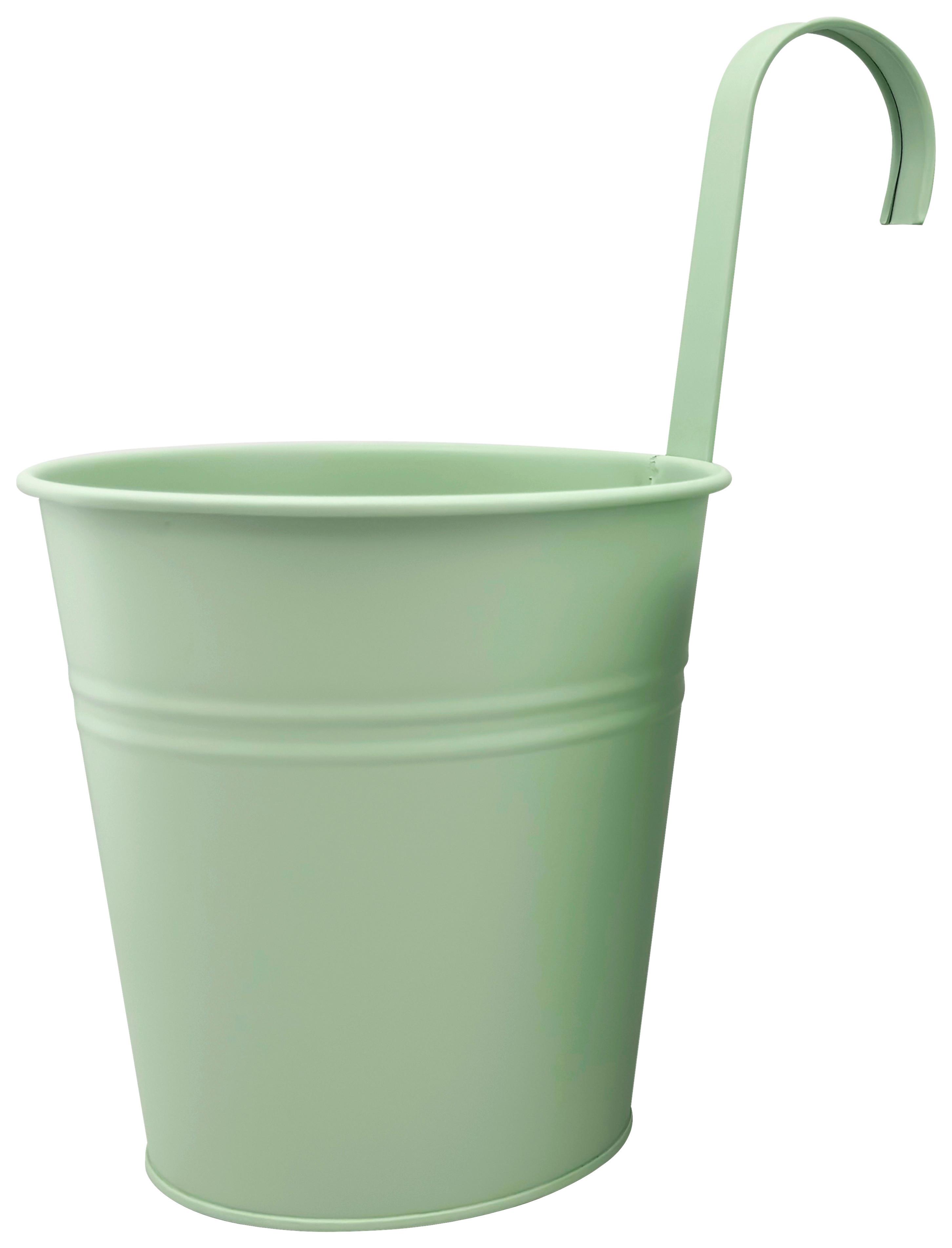 Übertopf Zana Mintgrün Ø ca. 15cm - Mintgrün, Metall (15/15,5cm) - Mömax