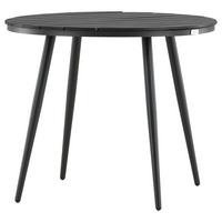 Gartentisch Break ca. 90x90 cm Schwarz - Schwarz, KONVENTIONELL, Kunststoff/Metall (90/74cm) - Gardenson