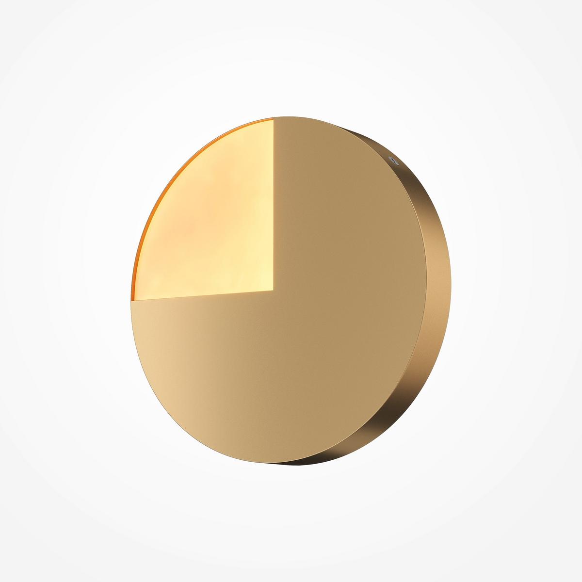 WANDLEUCHTE JUPITER - Messingfarben, Trend, Metall (25/3,8cm) - MAYTONI