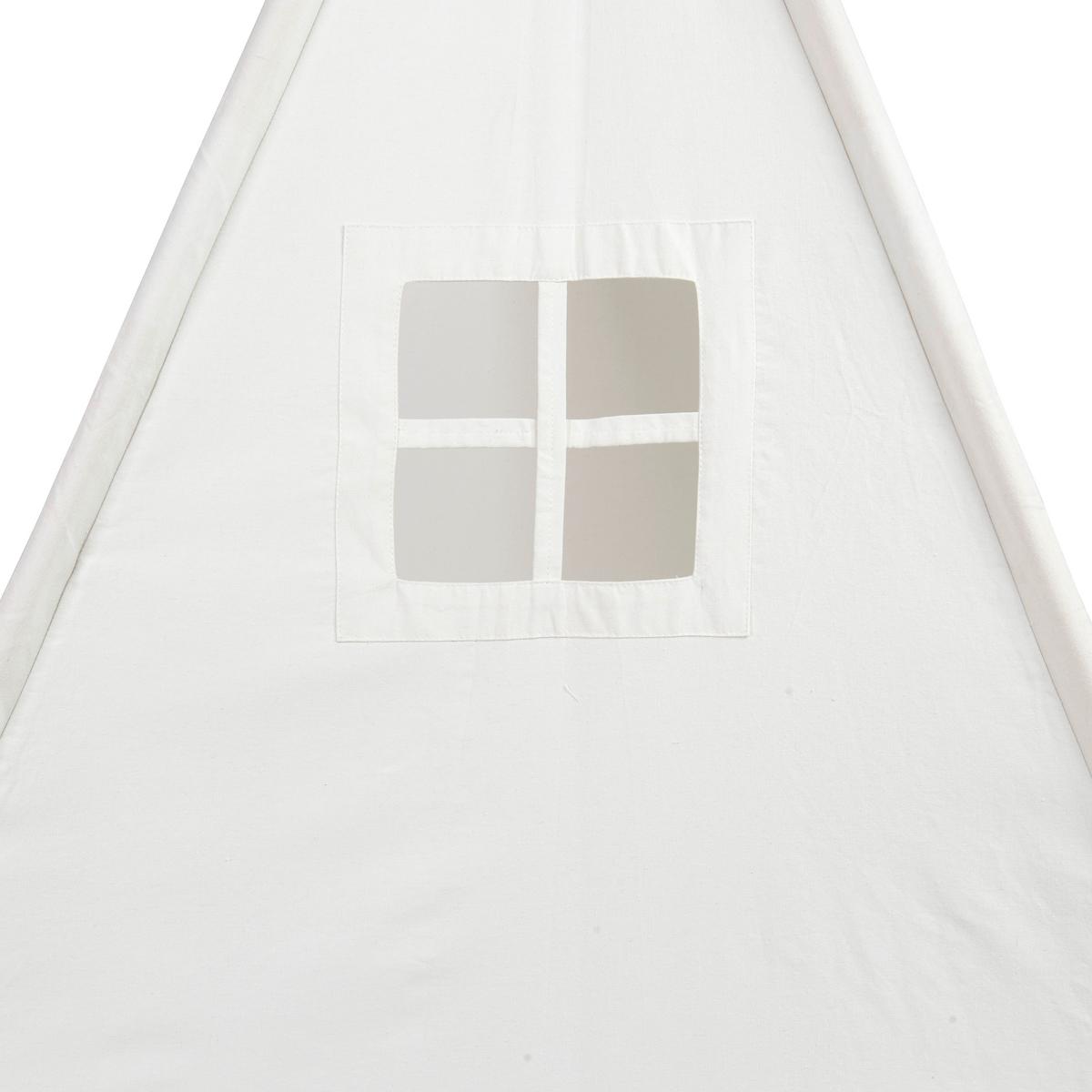NAMIOT DO ZABAWY TIPI - SMILE - kremowy, Basics, drewno/tkanina (120/120/154cm) - My Baby Lou