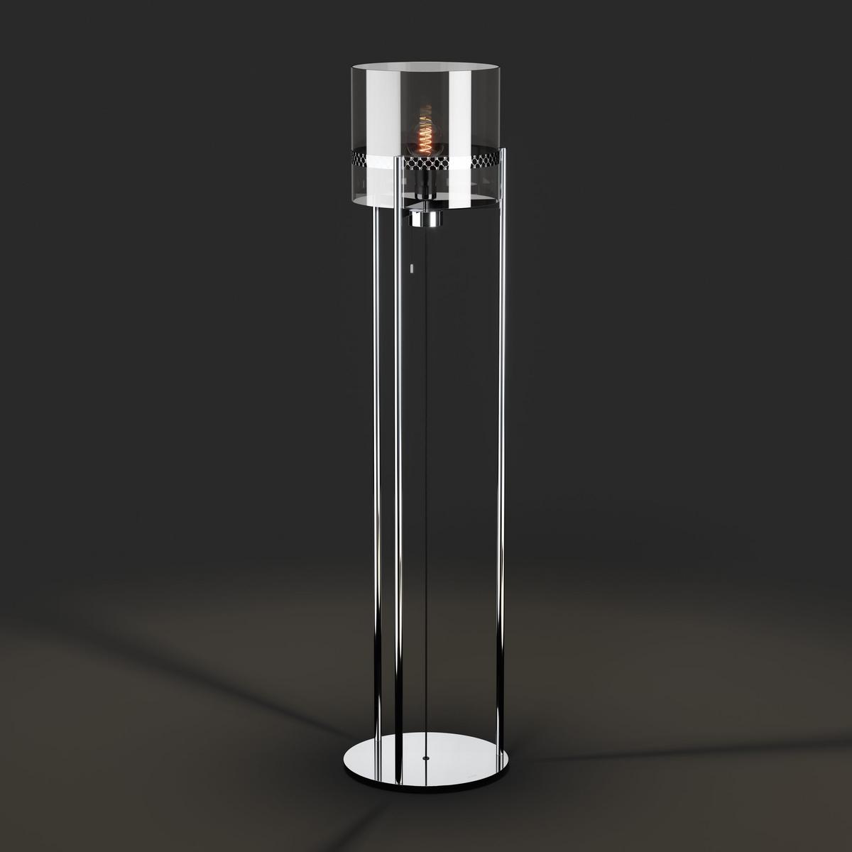 LAMPA STOJĄCA 34206* ROUND LIGHTS JOOP! - czarny/przezroczysty, Design, metal/szkło (30/146cm) - Joop!