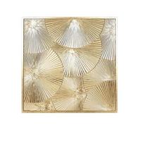 Decorațiune de perete cca. 80x80 cm Dhalia - auriu, Modern, metal (80/2,5/80cm) - Mömax