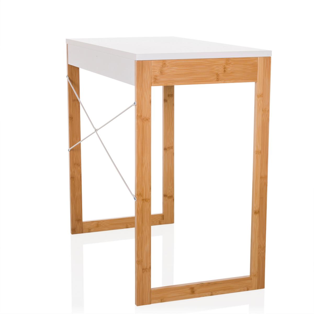 Pisalna Miza Tarolo, Bela - bela, Moderno, leseni material/les (80/75/42cm) - MID.YOU