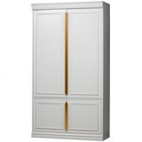 Drehtürenschrank Organize Grau - Roségold/Grau, Basics, Holz/Metall (110/215/44cm) - MID.YOU
