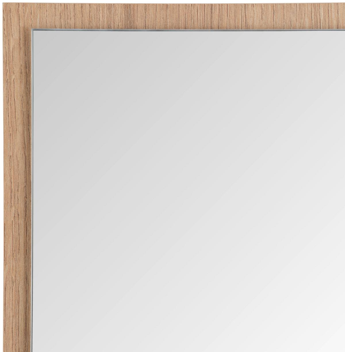 Ogledalo Clever - boje hrasta, Moderno, staklo/drvni materijal (70/75/2cm) - Modern Living