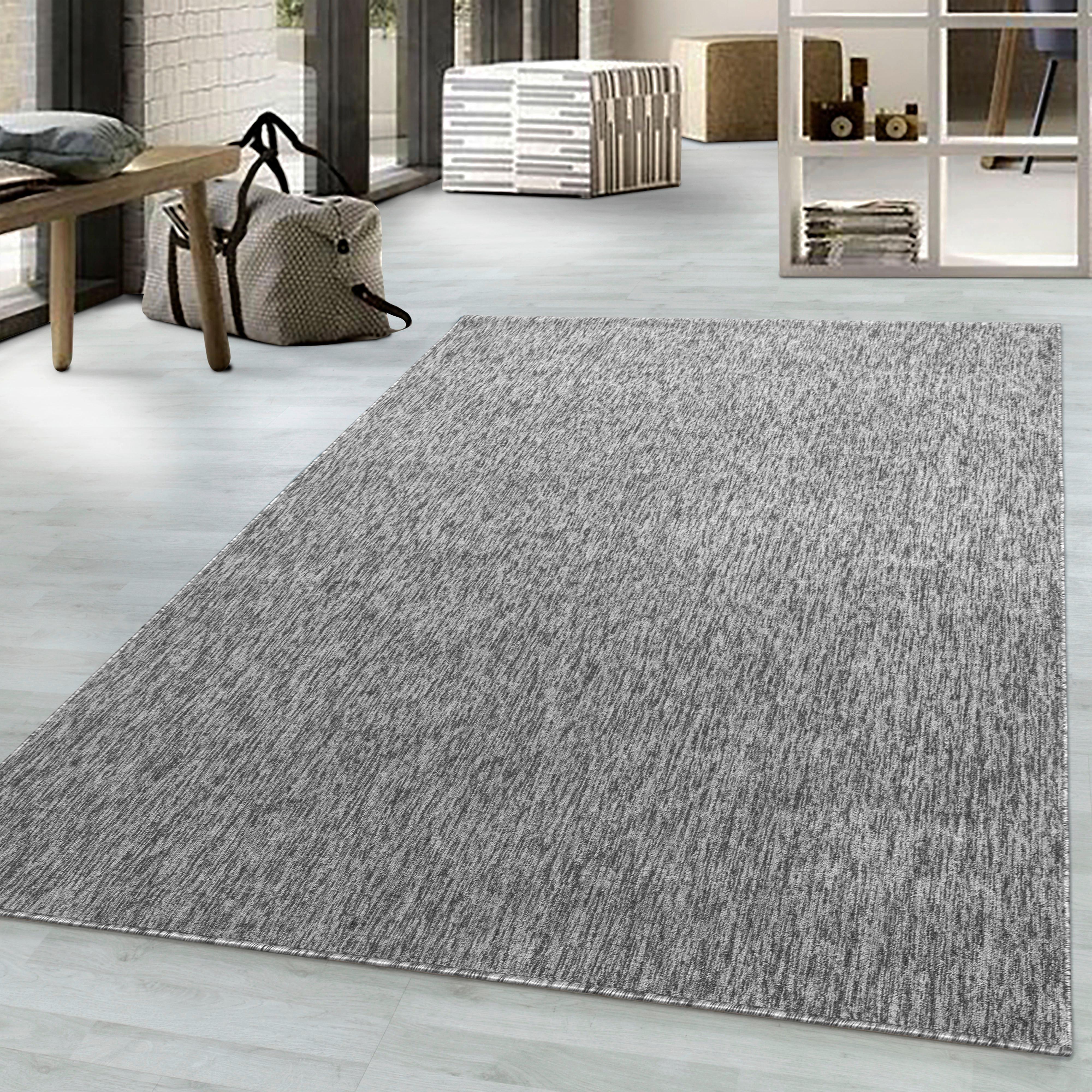 Flachwebeteppich Nizza Hellgrau ca. 160x230cm - Hellgrau, KONVENTIONELL, Textil (160/230cm)
