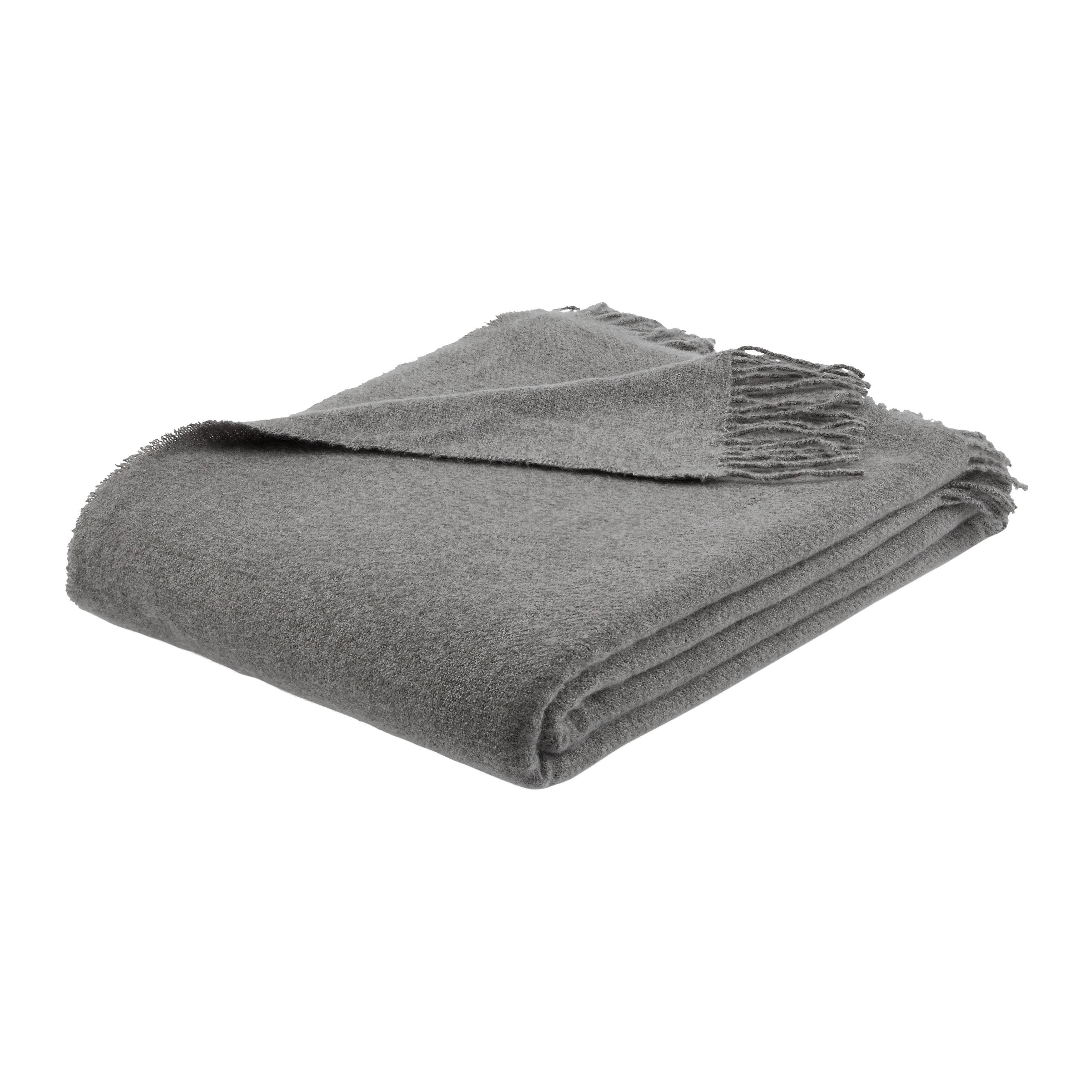 Kuscheldecke Hanna Anthrazit ca. 150x200cm - Anthrazit, MODERN, Textil (150/200cm) - Premium Living