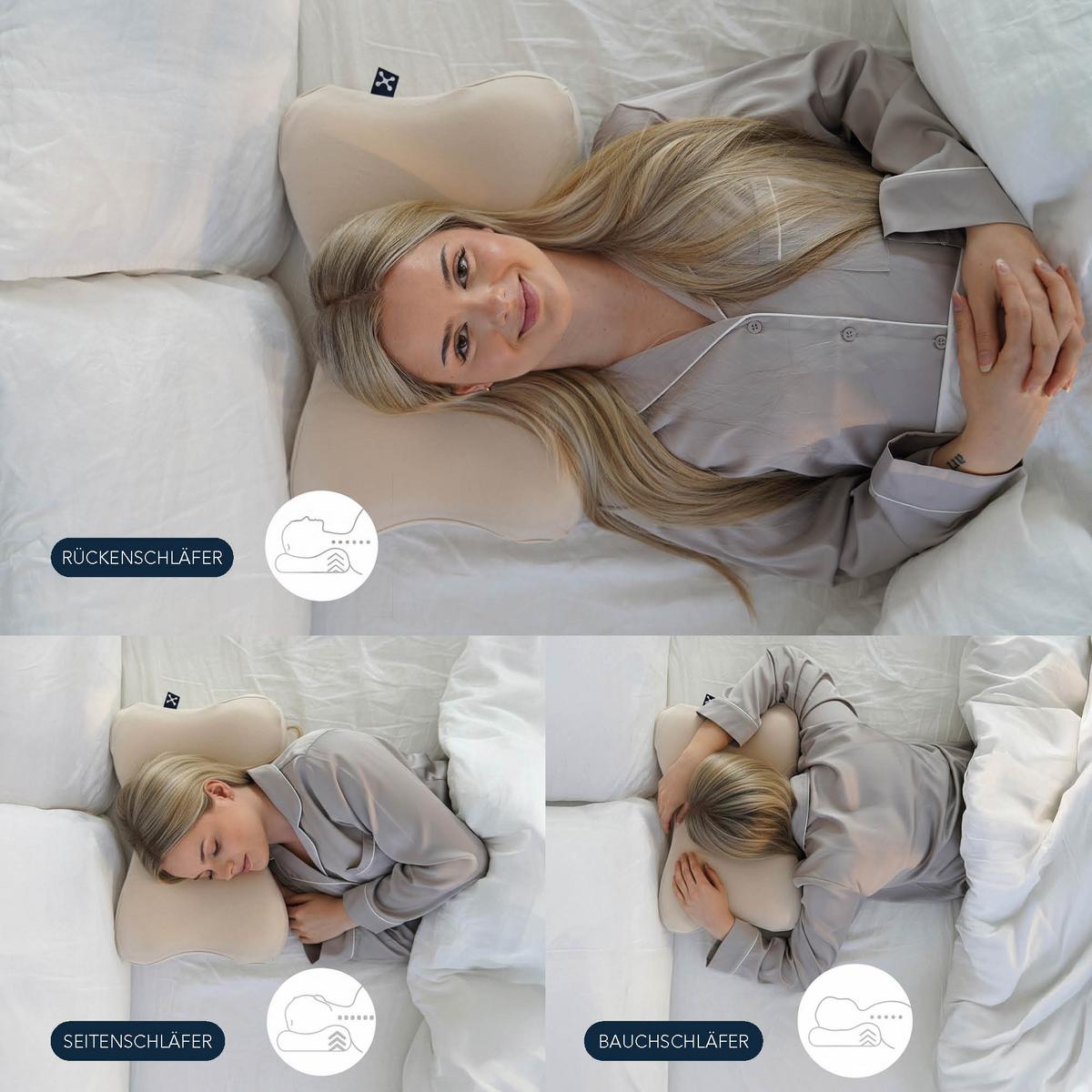 PODUSZKA POD KARK 1030010 - biały, Basics, tkanina (50/10-11,5/32cm) - Smartsleep