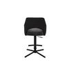BARPALL VALLETTA - svart/antracit, Klassisk, metall/textil (57/92-119/52cm) - Premium Living