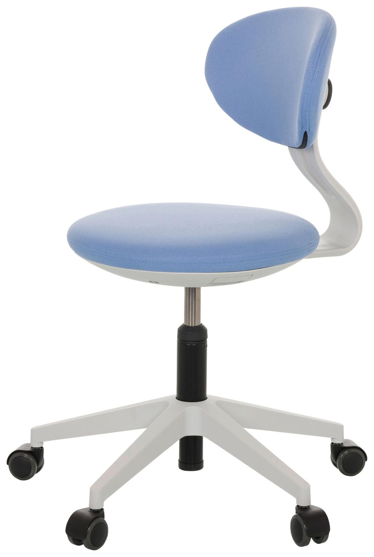 Jugenddrehstuhl Minimovo ca.42x66-87x52cm Blau - Blau/Grau, Basics, Kunststoff/Textil (42/66-87/52cm) - MID.YOU