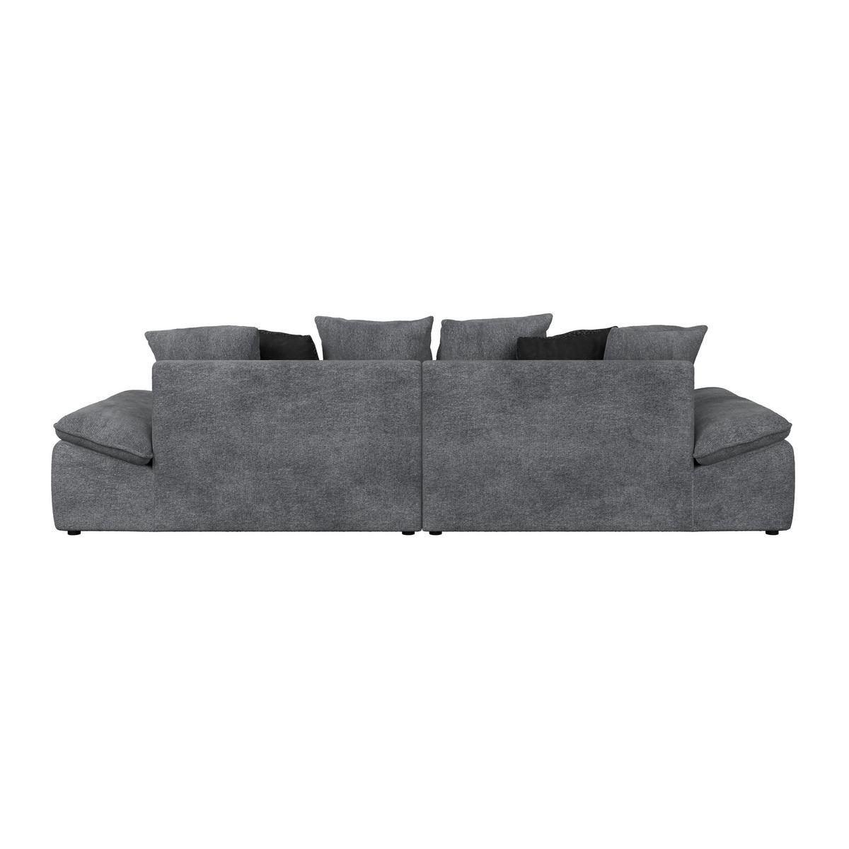 CANAPEA BIGSOFA DIUN - antracit/negru, Trend, textil (310/76-90/124cm) - Luca Bessoni