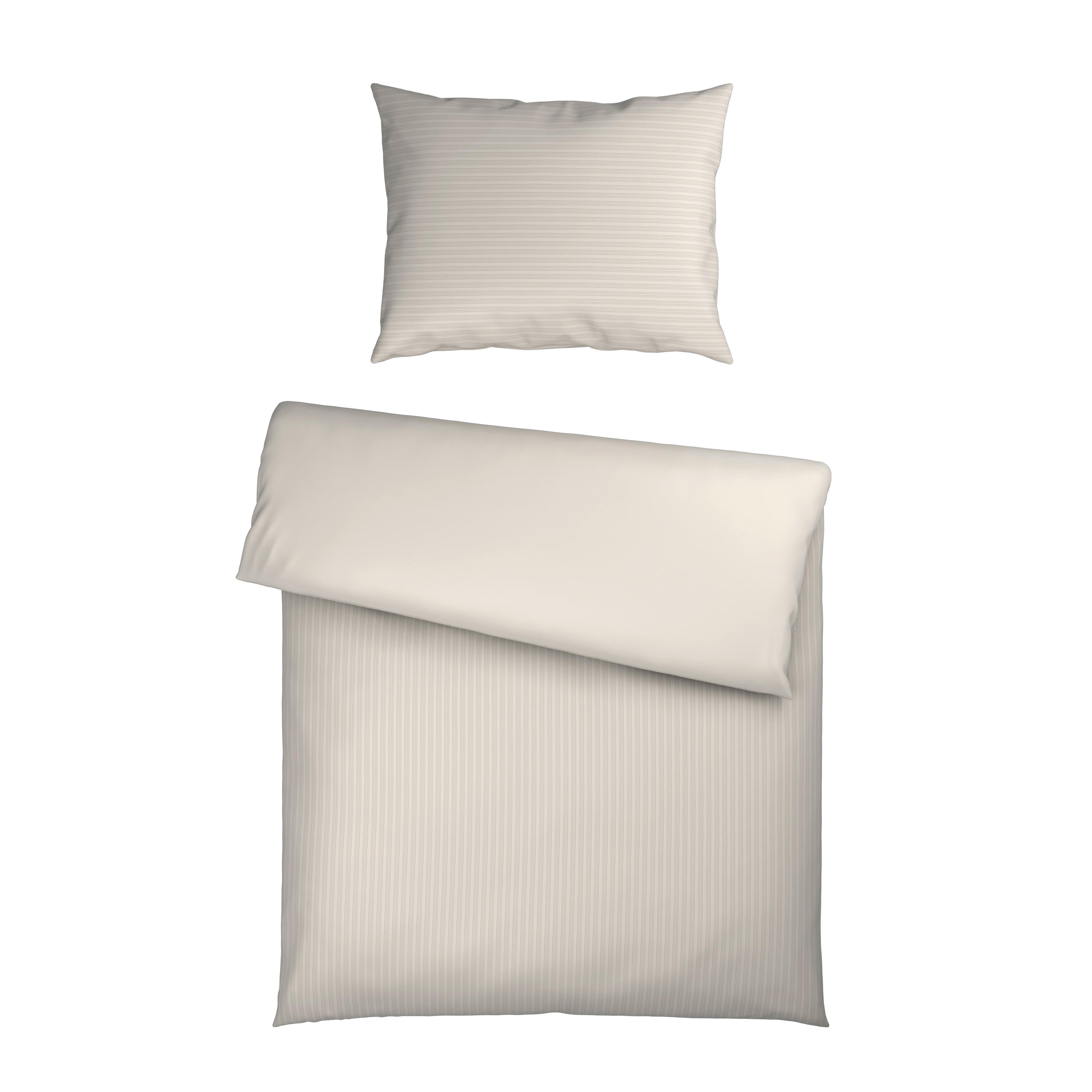 Bettwäsche Crinkle Beige ca. 140x200cm - Beige, Textil (140/200cm) - Mömax