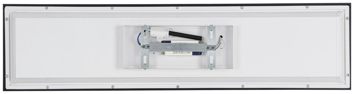 LED-Deckenleuchte Juo Schwarz/Weiß max. 18 Watt - Schwarz/Weiß, MODERN, Kunststoff/Metall (80/20/6,5cm) - Mömax