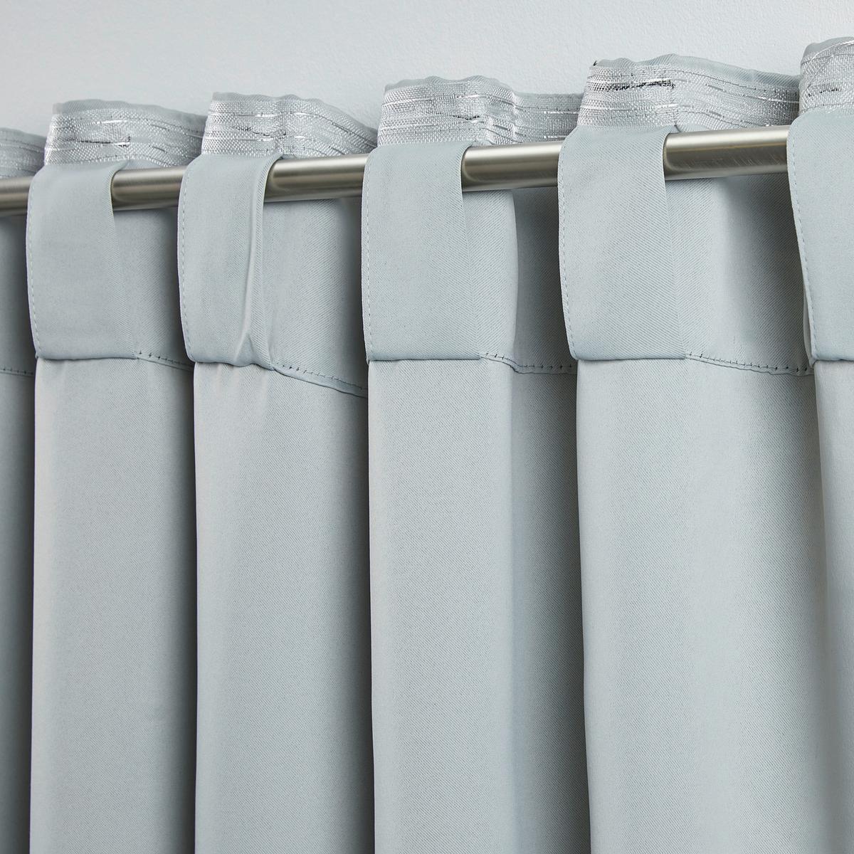 Verdunkelungsvorhang Ricco ca. 140x245cm, 2 Stück - Grau, Textil (140/245cm) - Modern Living