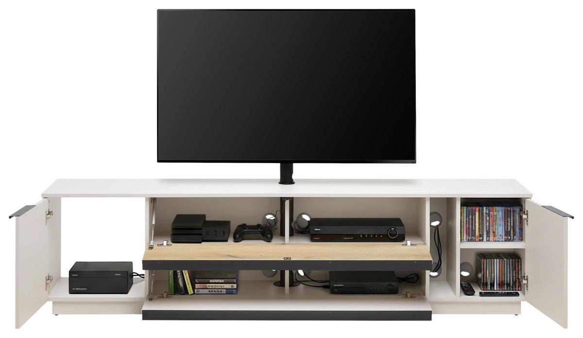 Comodă TV NEO - cașmir/culoare lemn stejar, Modern, material pe bază de lemn (210/53/40cm) - Modern Living