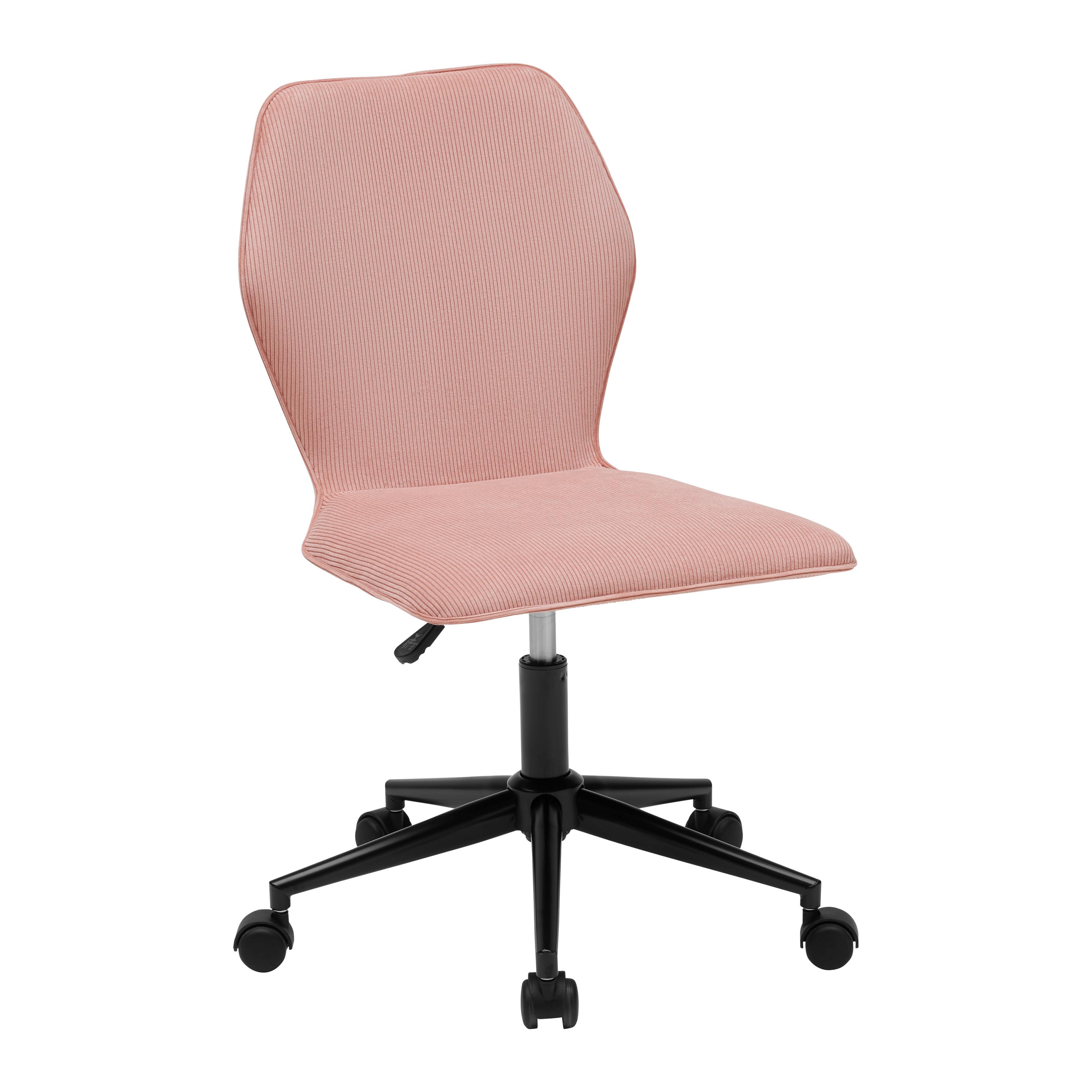 Drehstuhl Luigi Schwarz/Pink - Pink/Schwarz, MODERN, Kunststoff/Textil (49/84-94/54cm) - Mömax